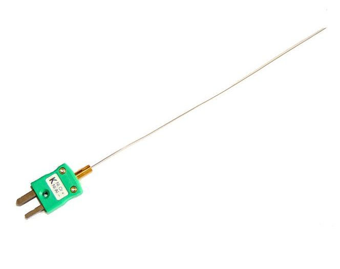 Termocoppia a isolamento minerale a risposta rapida da 0,25 mm di diametro con spina miniaturizzata IEC tipo K 