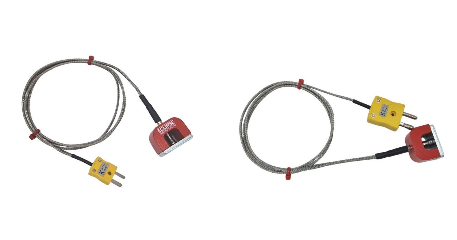 Termocoppia magnetica ANSI tipo K da 4,5 kg con potenza di trazione (ferro di cavallo), cavo isolato in PFA con treccia in acciaio inossidabile