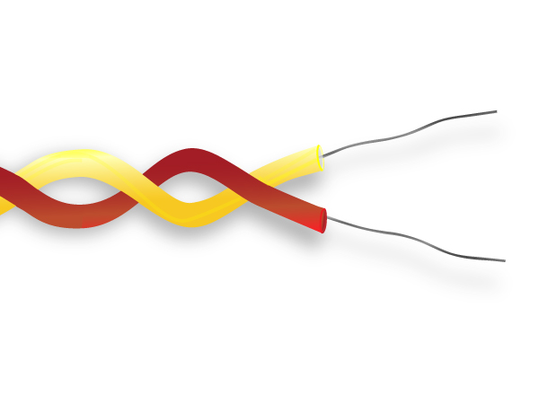 PFA Twin Twisted Pair Termocoppia Cavo / Filo ANSI