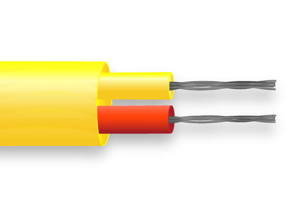 PVC a coppia piatta termocoppia cavo / filo ANSI