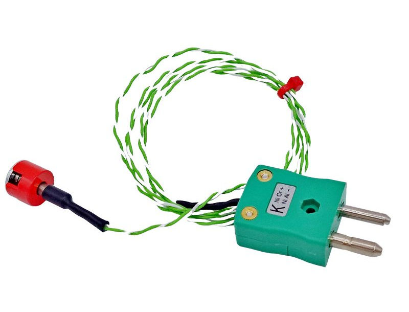 Termocoppia magnetica IEC tipo K 0,7 kg, isolata in PTFE con spina standard tipo K