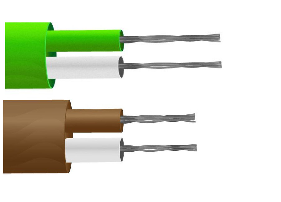 Cavo / filo per termocoppia piatta PFA IEC - filo 1/0,2mm