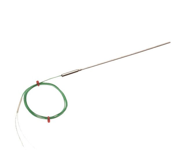 Termocoppia IEC a risposta rapida da 0,81 mm di diametro Guarnizione a vaso semplice con 1 metro di cavo isolato in PFA, coppia piatta da 7/0,2 mm con code