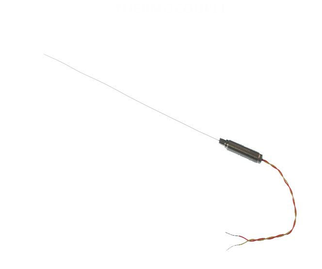 Termocoppia a isolamento minerale ANSI da 0,5 mm di diametro con pentola e code filettate ANSI - Giunzione isolata