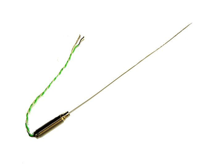 Termocoppia a risposta rapida da 0,75 mm di diametro con potenziometro filettato e code IEC