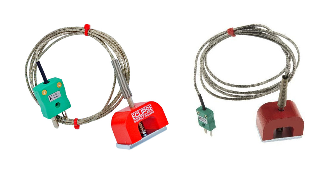 IEC tipo K 9kg Pull Power (ferro di cavallo) magnete termocoppia, cavo isolato PFA con sovratreccia in acciaio inossidabile