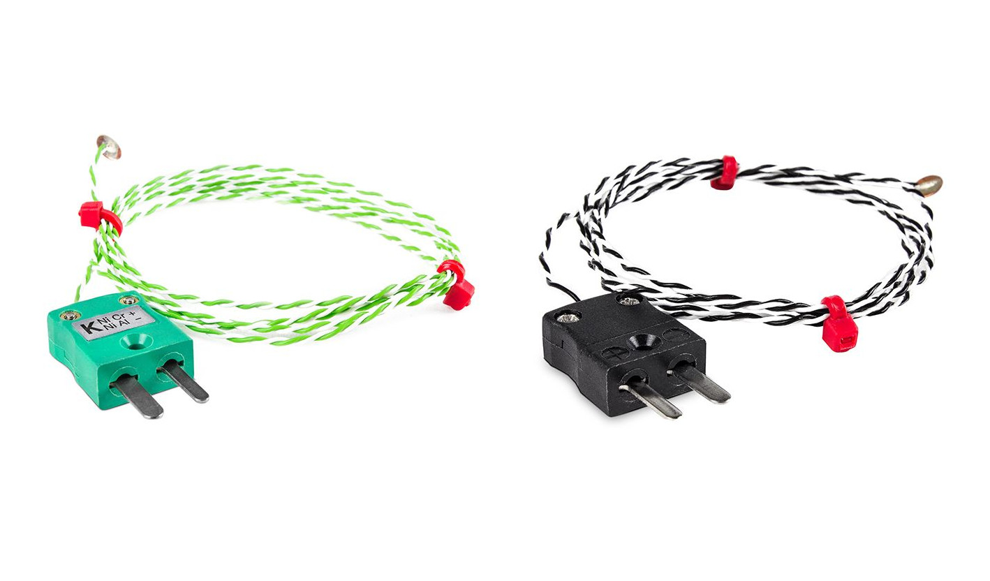 Termocoppia a disco a filo sottile IEC e BS, PTFE con spina miniaturizzata