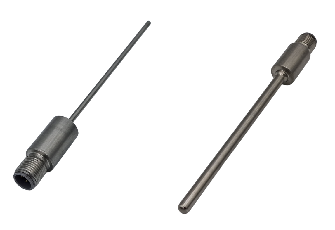 Sensore RTD Pt100 per l'automazione industriale con connettore M12 - Tipo di connessione al processo a cilindro semplice
