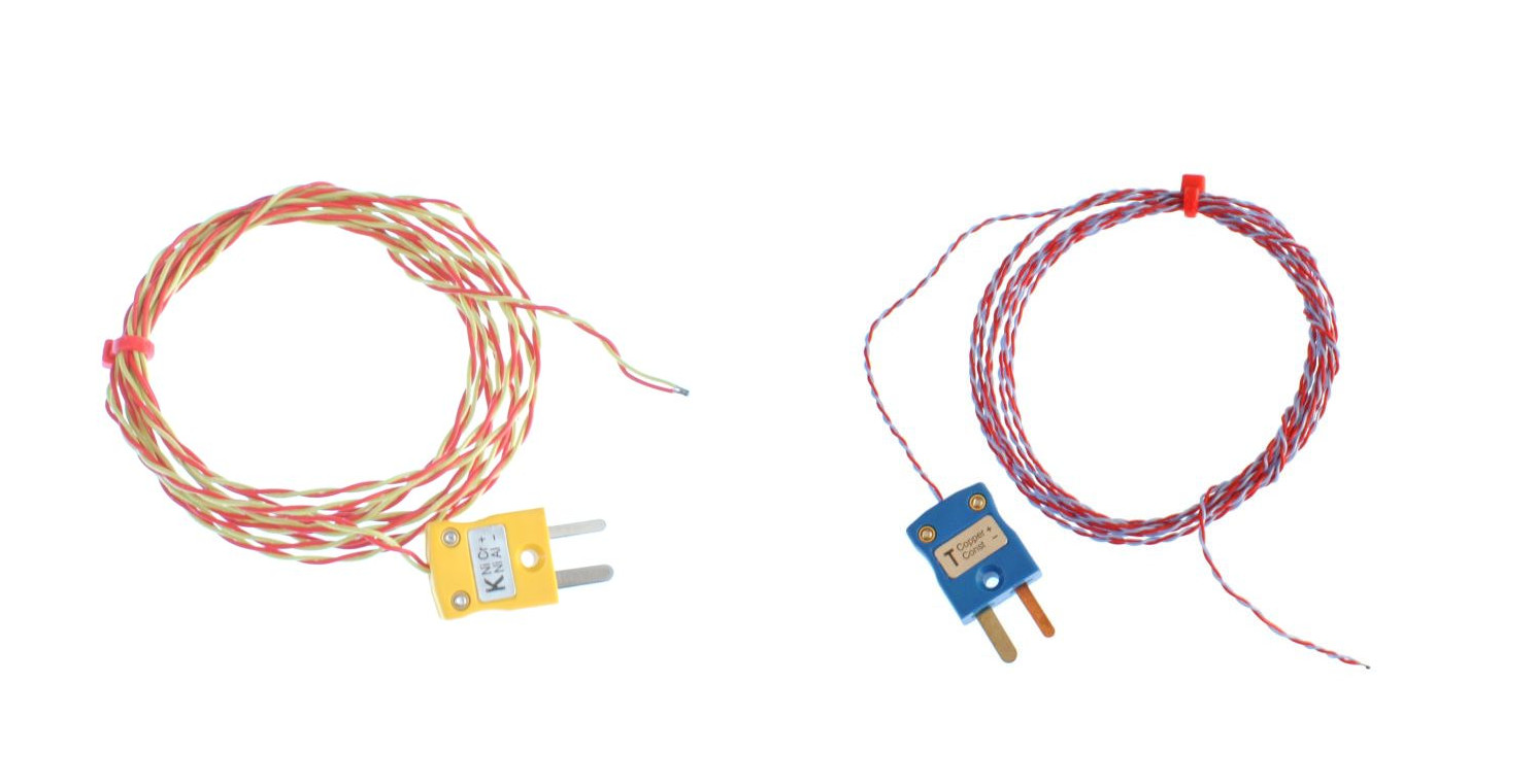 Termocoppia a giunzione esposta isolata ANSI PFA con spina miniaturizzata