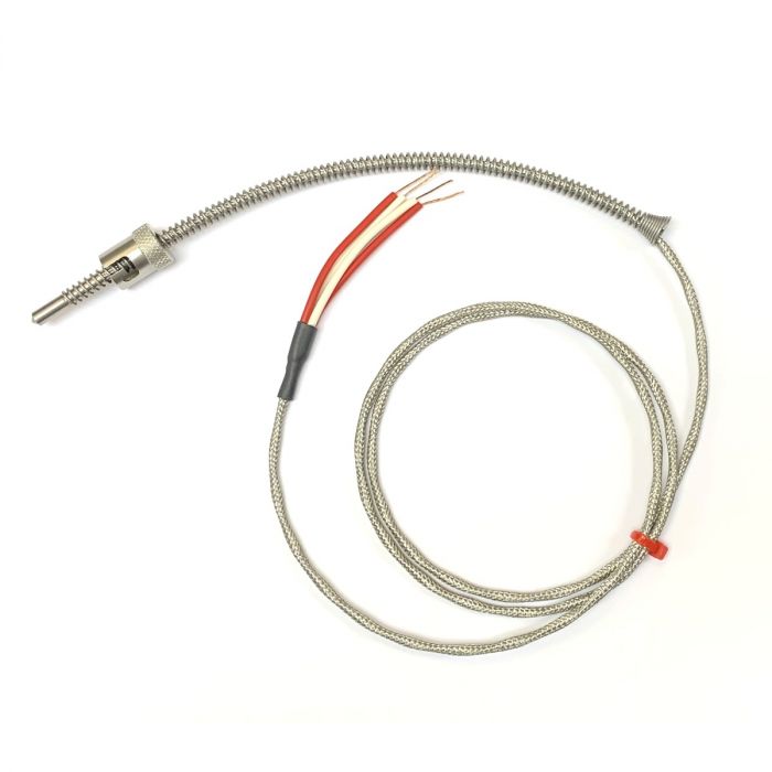 Baionetta Regolabile Pt100, Cavo Intrecciato in Acciaio Inox in Fibra di Vetro - Tipo RTD / PRT