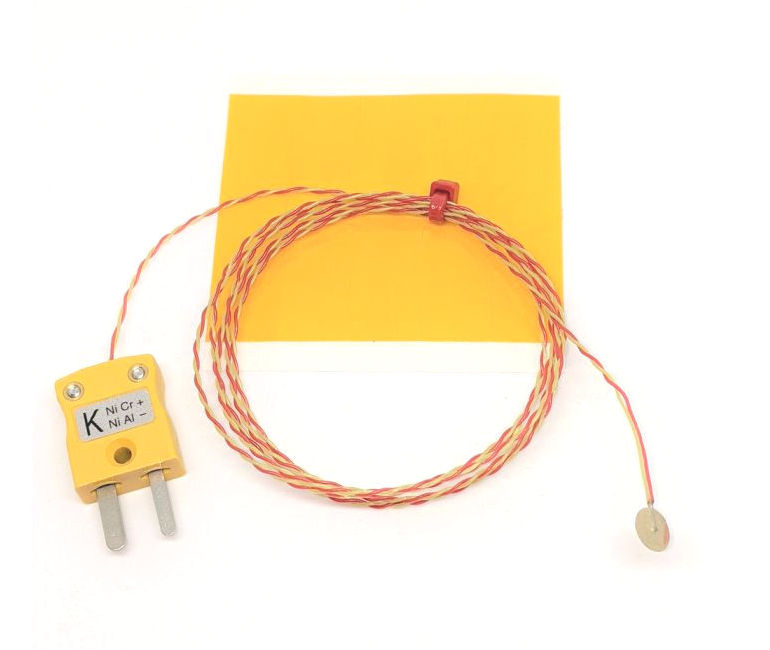 Termocoppia a disco a filo sottile ANSI, PFA con connettore maschio miniaturizzato - Tipo K con terminazione connettore maschio miniaturizzato 