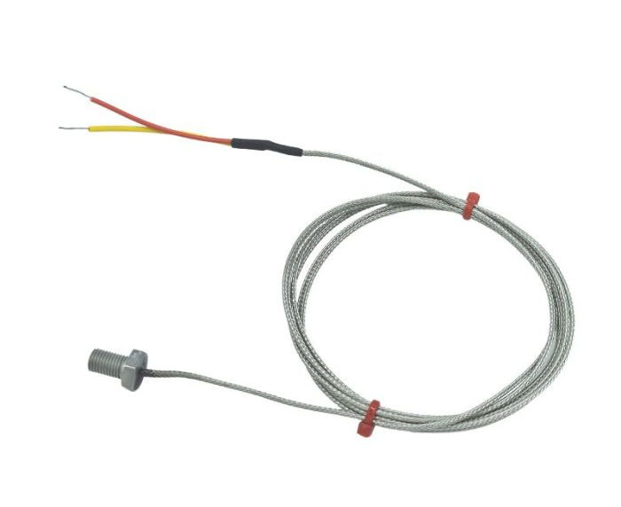Termocoppia a bullone ANSI, cavo intrecciato in acciaio inox in fibra di vetro