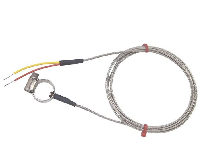 Termocoppia di superficie per tubi ANSI, treccia in acciaio inossidabile in fibra di vetro
