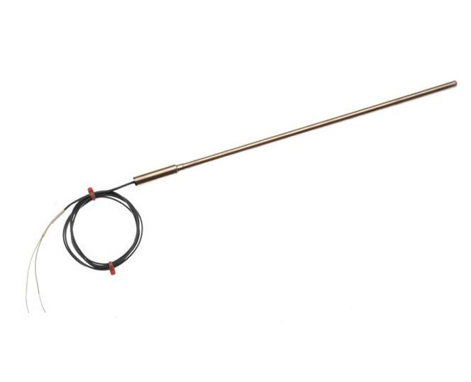 Termocoppia IEC a isolamento minerale con guarnizione a vaso semplice e 1 m di cavo IEC isolato in PFA - Tipo J
