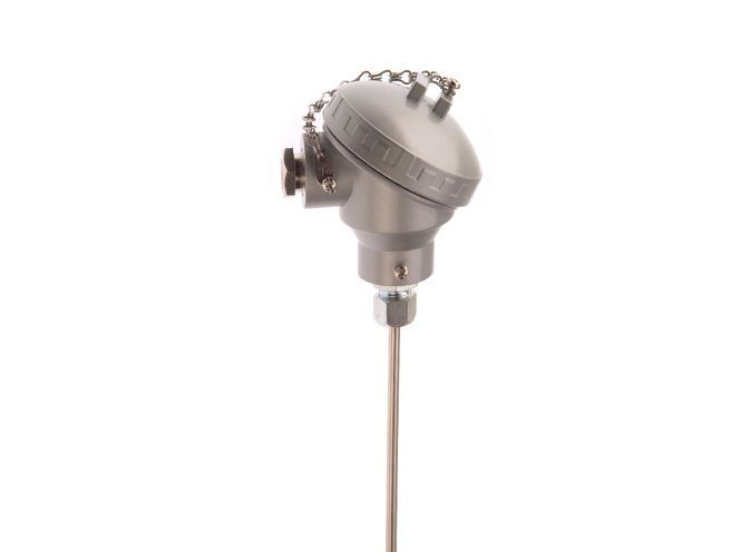 Termocoppia a isolamento minerale in stile industriale con testa terminale KNE - Inconel di tipo K