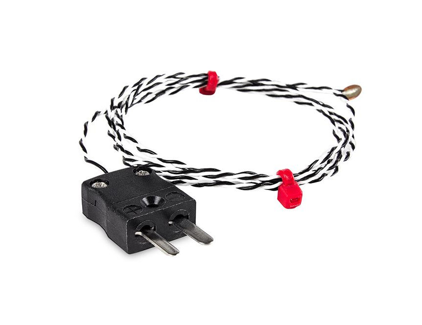 Termocoppia a disco a filo sottile IEC, PTFE con connettore maschio miniaturizzato - Tipo J