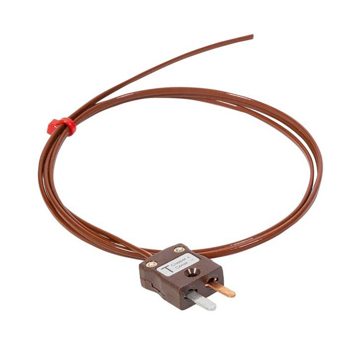 Termocoppia a filo sigillato ermeticamente IEC Tipo T con terminazione a spina miniaturizzata
