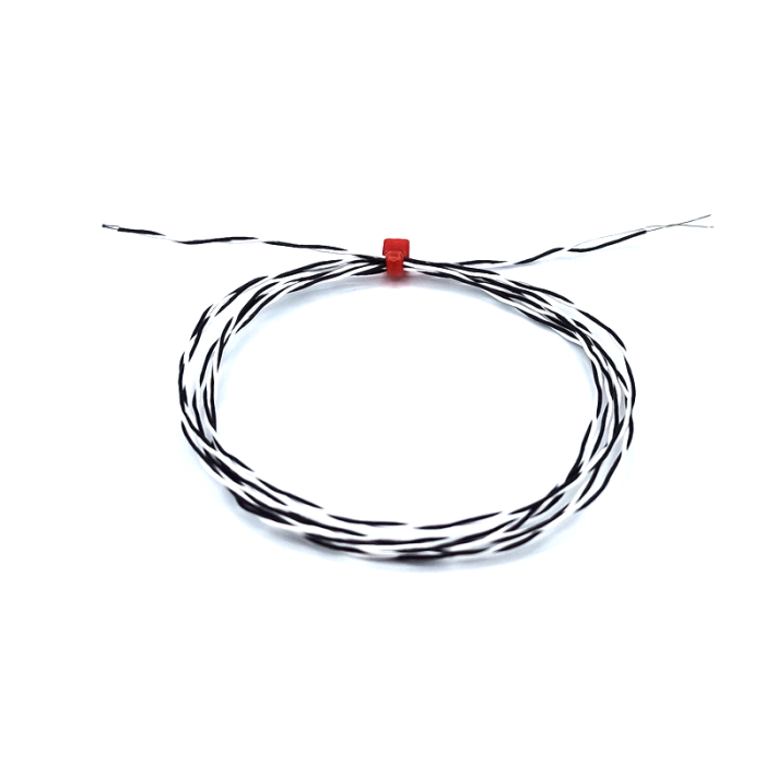 Termocoppia a giunzione esposta IEC intrecciata doppia isolata in PTFE con code nude - Tipo J