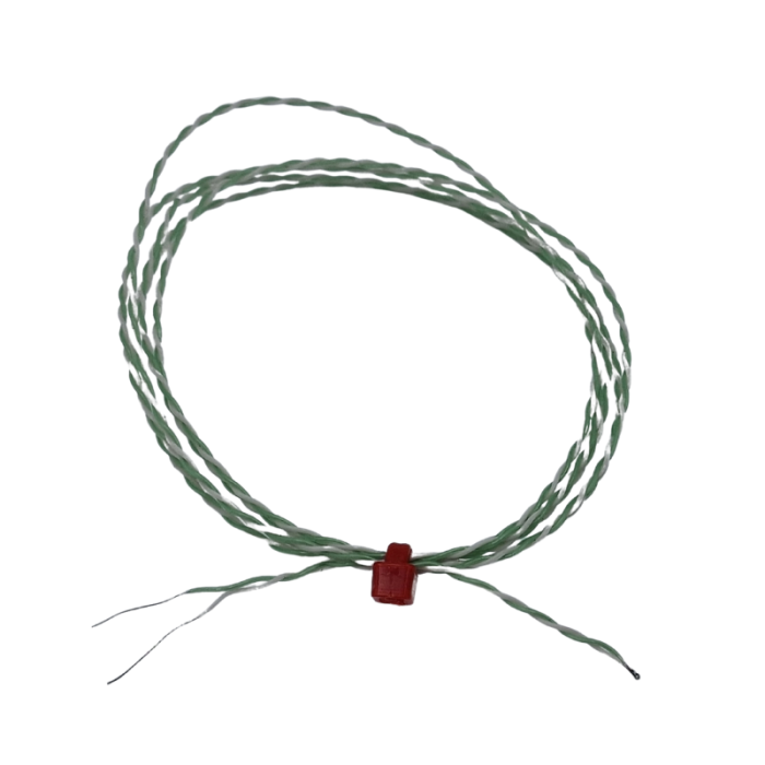 Termocoppia a giunzione esposta IEC intrecciata doppia isolata in PFA con code nude - Tipo K - 1/0,2 mm
