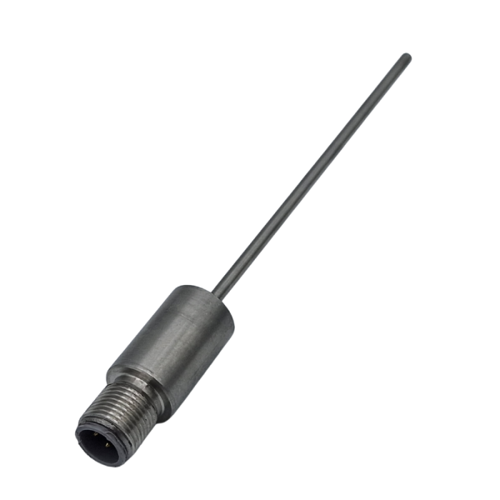 Sensore RTD Pt100 per l'automazione industriale con connettore M12 - Tipo di connessione al processo a cilindro semplice con diametro della guaina di 3 mm