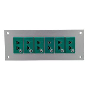 Connettore per termocoppia da pannello in alluminio con prese miniaturizzate IEC di tipo K
