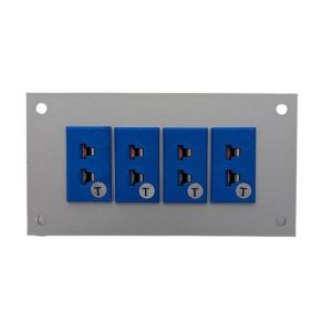 Connettore per termocoppia da pannello in alluminio con prese miniaturizzate ANSI di tipo T