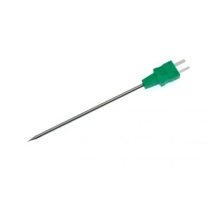 Sonda a termocoppia con punta dell'ago IEC con connettore maschio miniaturizzato stampato - Tipo K - 80mm