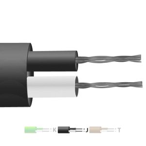 Tipo J PTFE Isolato Flat Pair Termocoppia Cavo / Filo (IEC)