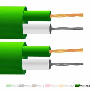 Tipo VX (KCB) Cavo / filo per termocoppia a coppia piatta isolato in PVC (IEC) per l'uso con termocoppie di tipo K