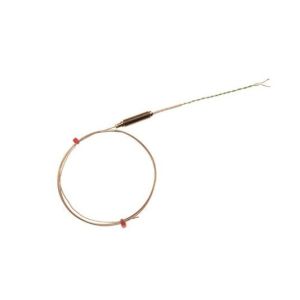 Termocoppia IEC a isolamento minerale con potenziometro filettato e 100 mm di cavo IEC a doppia torsione isolato in PFA - Tipo K - 6,0 mm x 500 mm