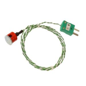 Termocoppia magnetica IEC tipo K da 0,7 kg, isolata in PTFE con connettore maschio miniaturizzato tipo K - lunghezza 1 m