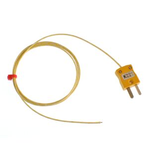 Termocoppia a giunzione esposta ANSI isolata in fibra di vetro con connettore maschio miniaturizzato - Tipi K