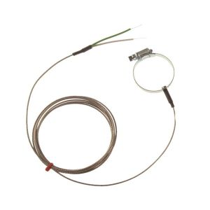 Termocoppia a clip Jubilee per superficie per tubi IEC, treccia in acciaio inossidabile in fibra di vetro - Tipo K - per tubi di diametro 22-30 mm