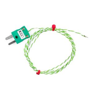 Termocoppia a disco a filo sottile BS (British Standard), PTFE con connettore maschio miniaturizzato - Tipo K - 1M