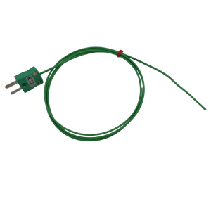 Termocoppia a filo sigillato ermeticamente IEC tipo K con terminazione a spina miniaturizzata - 5M