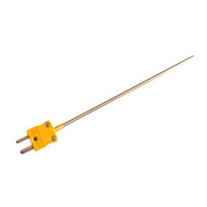 0.25mm Diameter Fast Response Mineral Insulated Thermocouple with ANSI Miniature Plug - Type K