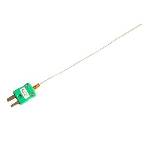 Termocoppia a isolamento minerale a risposta rapida da 0,25 mm di diametro con spina miniaturizzata IEC - Tipo K - Giunzione con messa a terra - 100 mm