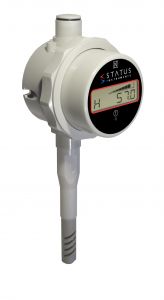 Stato DM650HM/C/A - Duct Mount (120mm) con 128mm stem - Umidità e misuratore di temperatura con registrazione dati, allarme e messaggistica