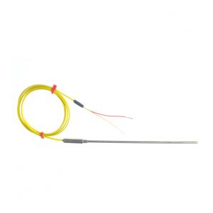 Guarnizione liscia per pentole da 0,5 mm di diametro con 1 metro di piombo isolato in PFA ANSI, coppia piatta da 7/0,2 mm con code - Isolata o messa a terra
