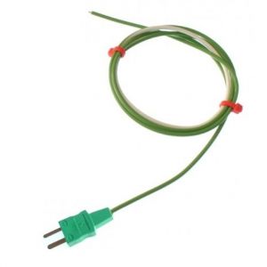 Termocoppia a giunzione esposta IEC PTFE a colpo singolo con spina miniaturizzata stampata - Tipo K