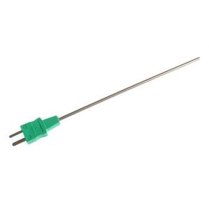 Sonda a termocoppia per uso generico IEC con connettore maschio miniaturizzato stampato - Tipo K - 110 mm