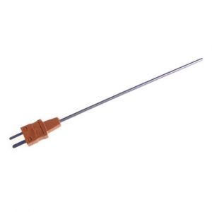 Sonda a termocoppia per uso generico IEC con connettore maschio miniaturizzato stampato - Tipo T - 110 mm