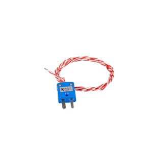 JIS Tipo K Esposto Punta Saldata Termocoppia 1 / 0.3mm PFA Twin Twisted Cable con spina miniaturizzata 3m