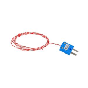 JIS Tipo K Esposto Punta Saldata Termocoppia 1 / 0.2mm PFA Twin Twisted Cable con spina miniaturizzata 10m