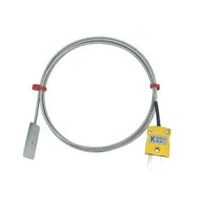 Termocoppia ANSI Leaf, cavo isolato in fibra di vetro con treccia in acciaio inox terminante in code nude, spina miniaturizzata o standard - Tipo K