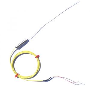 Termocoppia a isolamento minerale a risposta rapida da 0,25 mm di diametro con pentola semplice e code ANSI in PFA - Tipo K