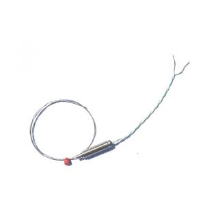 Termocoppia a isolamento minerale a risposta rapida da 0,25 mm di diametro con pentola filettata e code IEC in PFA - Tipo K
