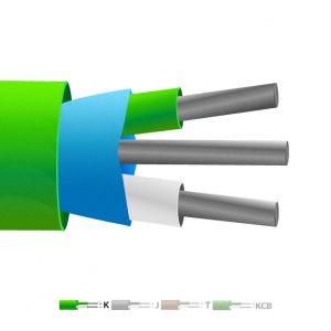 Tipo K PVC isolato Mylar schermato cavo / cavo di cavi (IEC)