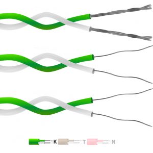 Tipo K PFA isolato doppio doppino doppino termocoppia cavo / filo (IEC)