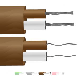 Tipo T PFA Isolato Flat Pair Termocoppia Cavo / Filo (IEC)